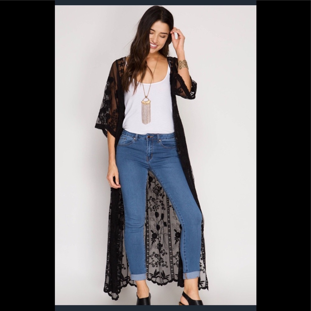 Black Lace Duster